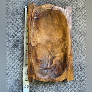 Handled Wooden Dough Bowl Baby Saranda Bowl